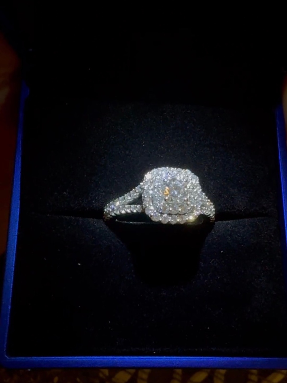 Now + Forever 14K White Gold Lab Diamond Ring Size 7.5